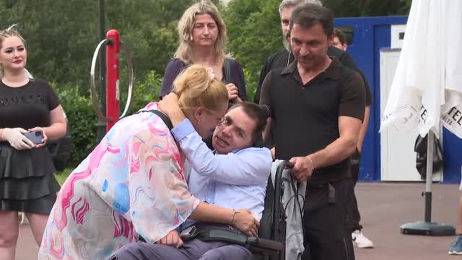 Álex, el jove el que quasi maten d'una brutal pallissa en Amorebieta, en una festa solidària al juliol de 2023
