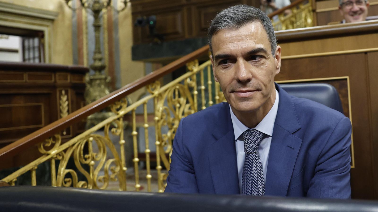 El president del govern, Pedro Sánchez, durant la sessió de control a l'executiu