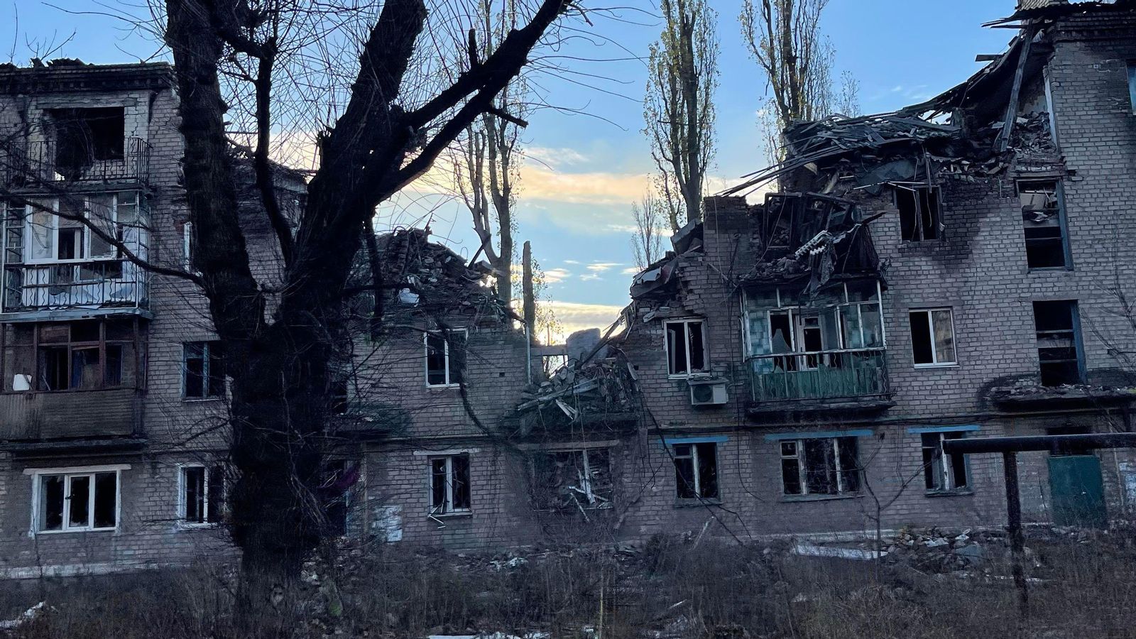 La ciutat ucraïnesa d'Avdíivka està devastada després dels continus atacs russos