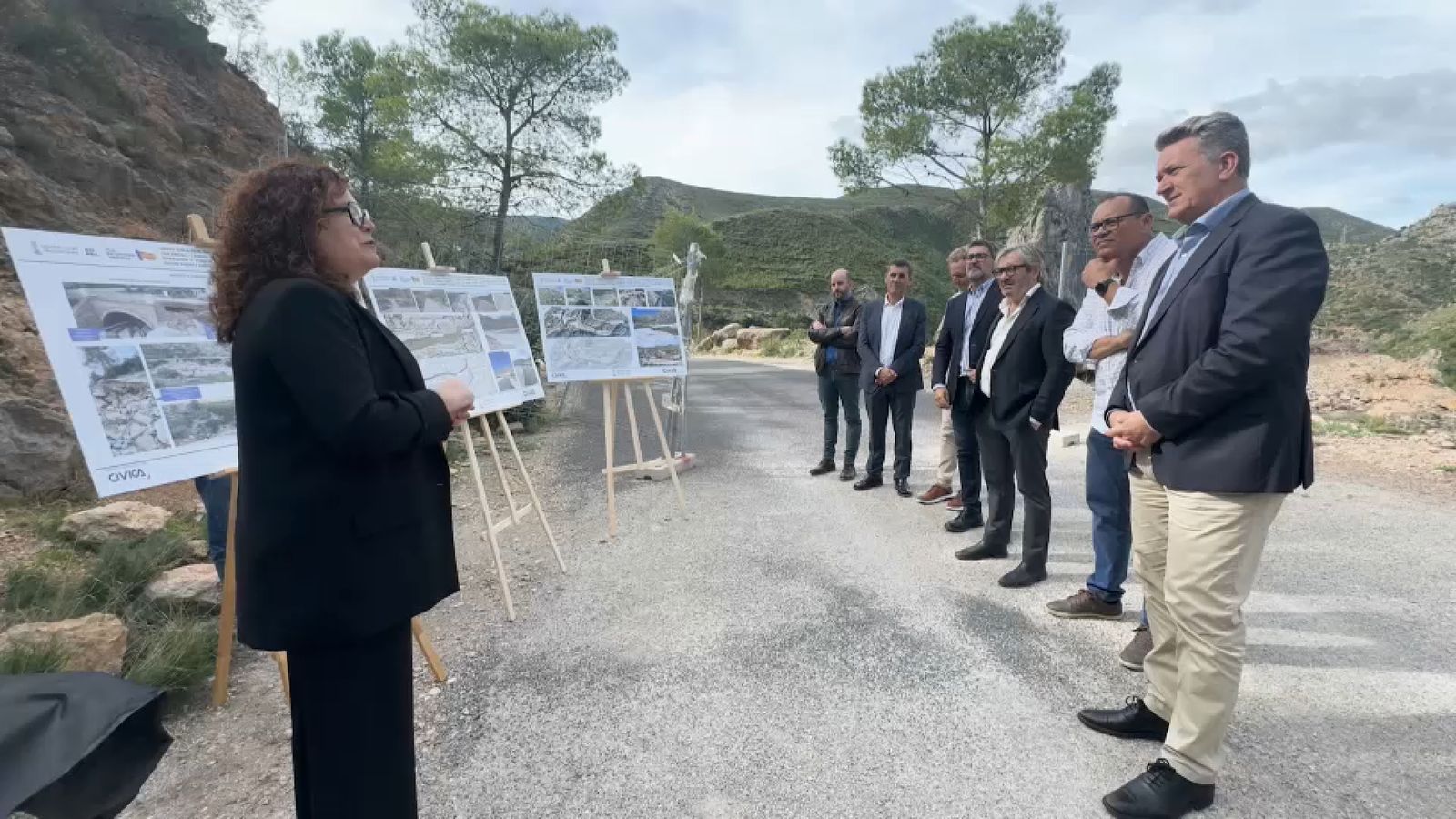 El conseller d'Infraestructures, Vicente Martínez Mus, visita Gestalgar