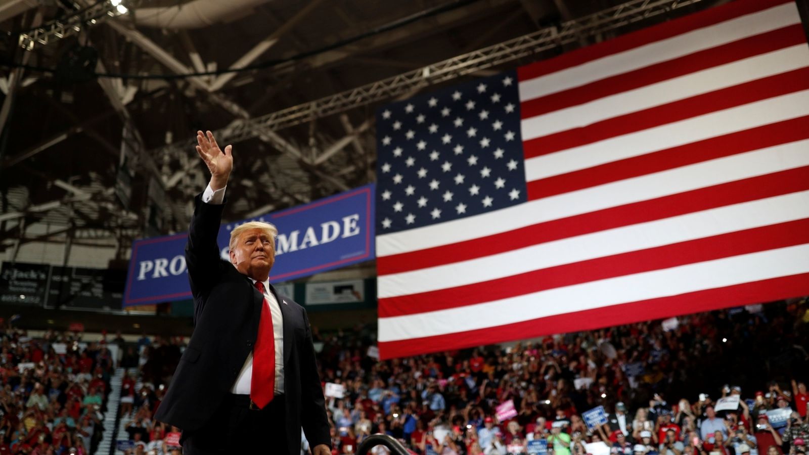 El president dels Estats Units, Donald Trump, en un míting en Florida