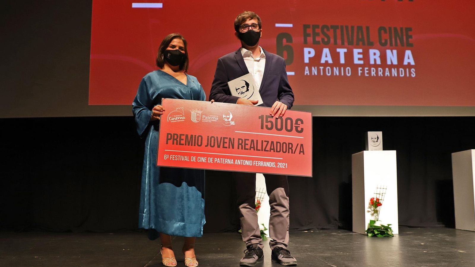 Imatge d'arxiu de l'entrega de premis de l'edició 2021 del Festival de Cine de Paterna
