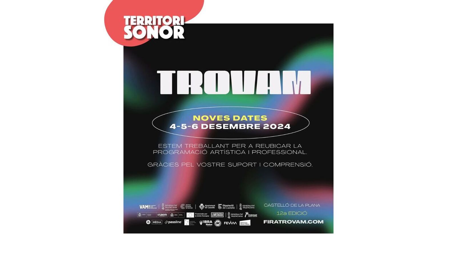 11.11.2024 | La Fira Trovam anuncia noves dates