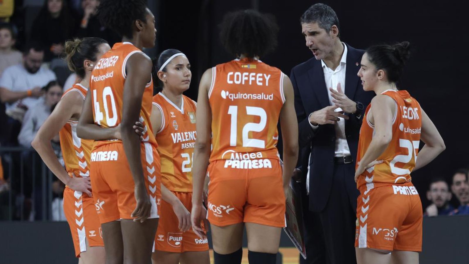 Les jugadores del Valencia Basket