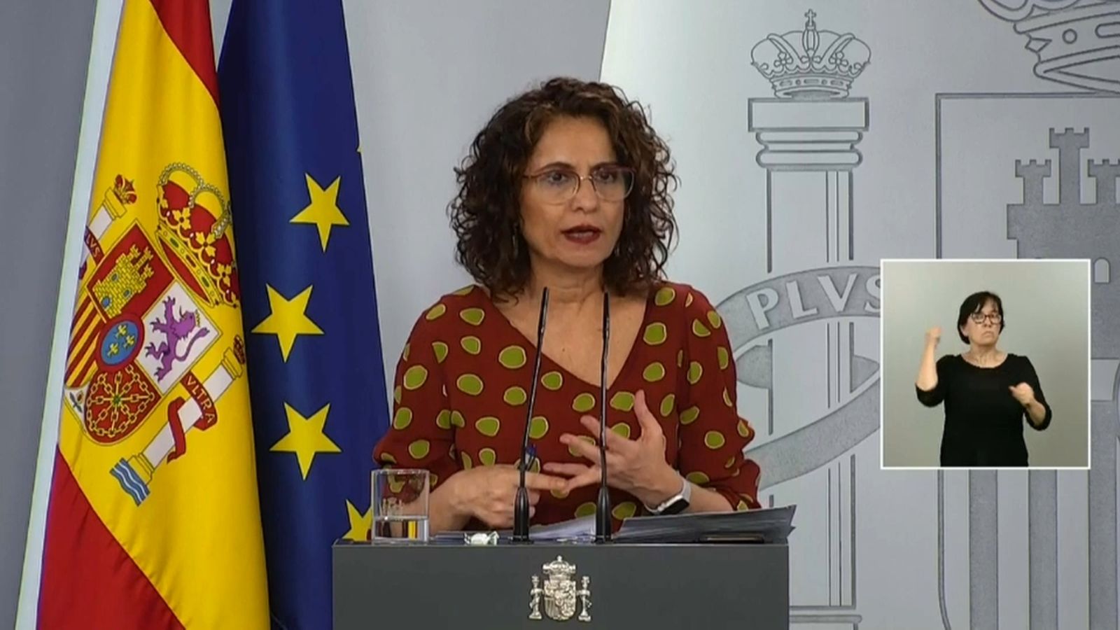 Montero, hui, durant la roda de premsa.