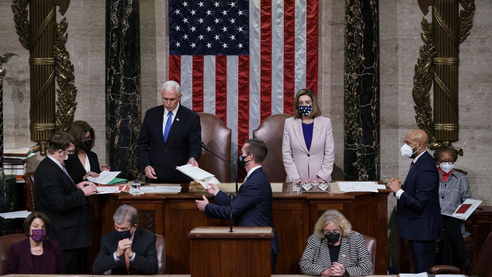 Moment en el qual el Congrés dels EUA ha certificat els vots del col·legi electoral