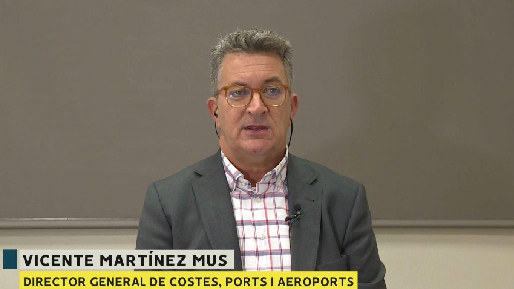 El director general de Costes, Ports i Aeroports, Vicente Martínez