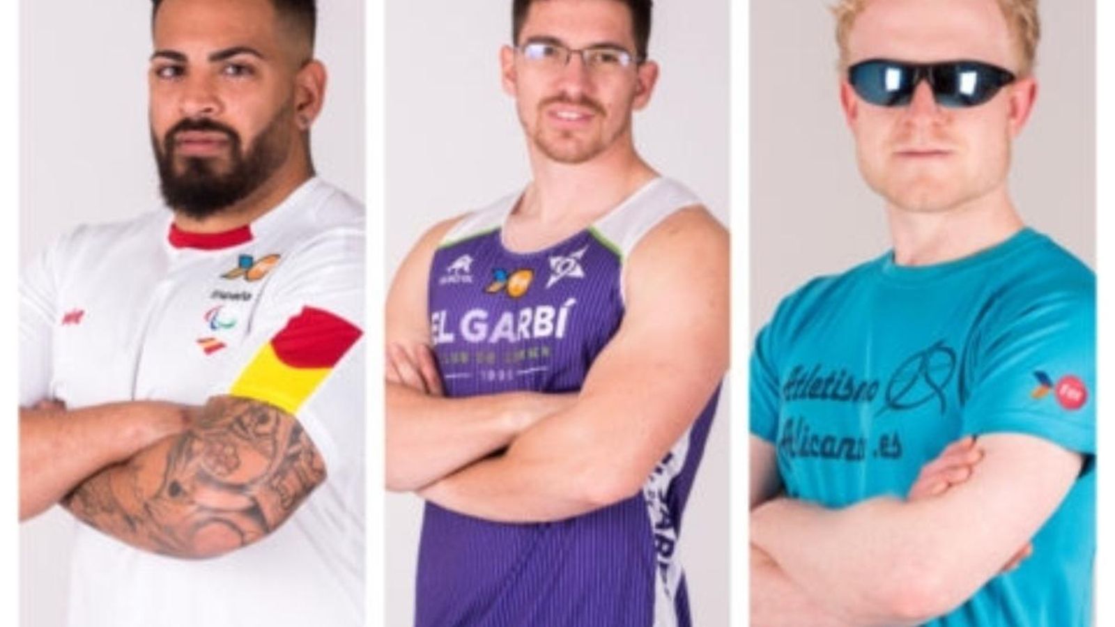 Els tres representants valencians en l’Europeu d’atletisme paralímpic