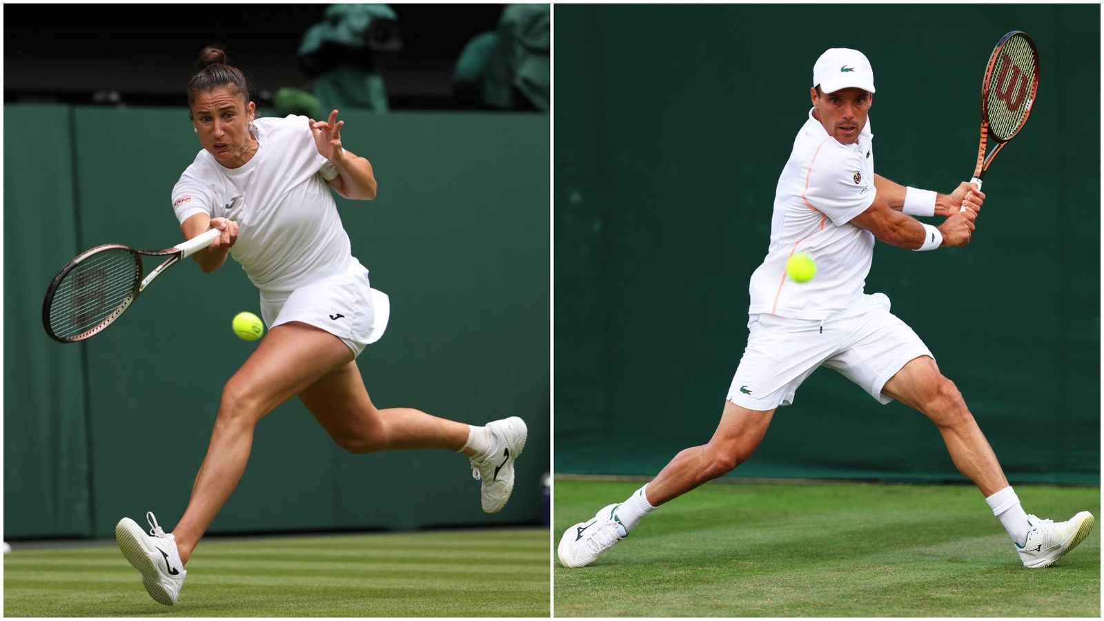 Sorribes i Bautista, durant el partit