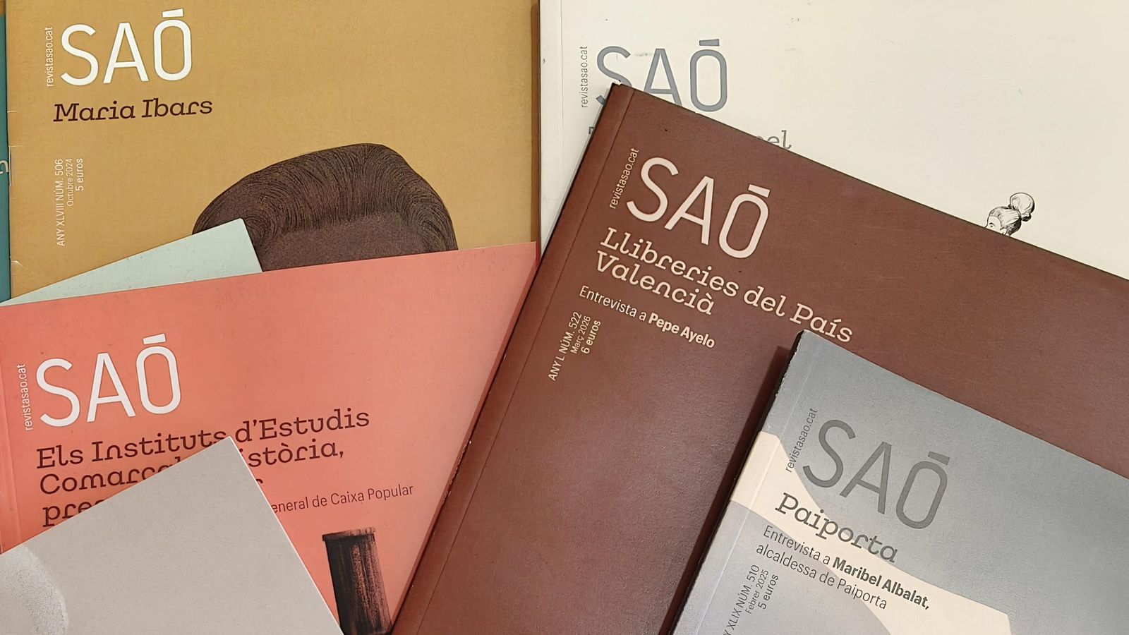 Portades  de 'Saó' dels últims anys