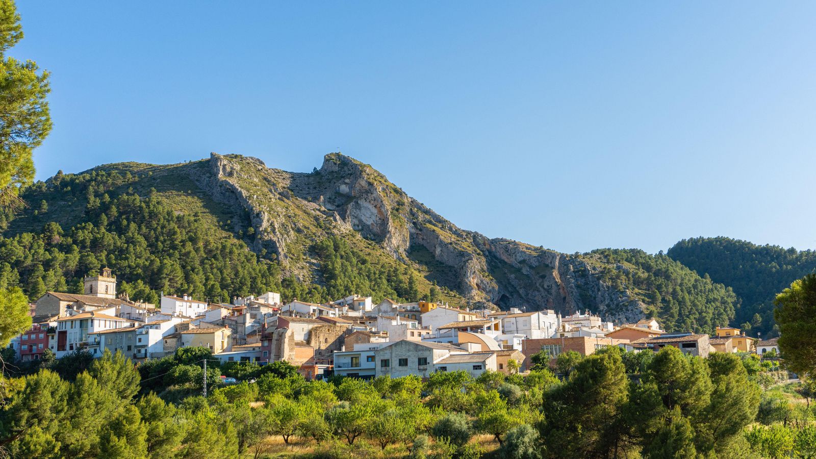 Vista de Penàguila, a l'Alcoià