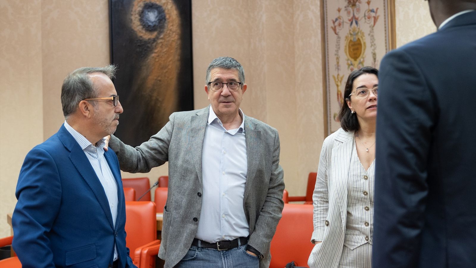 El portaveu parlamentari del PSOE, Patxi López, este dimecres al Congrés