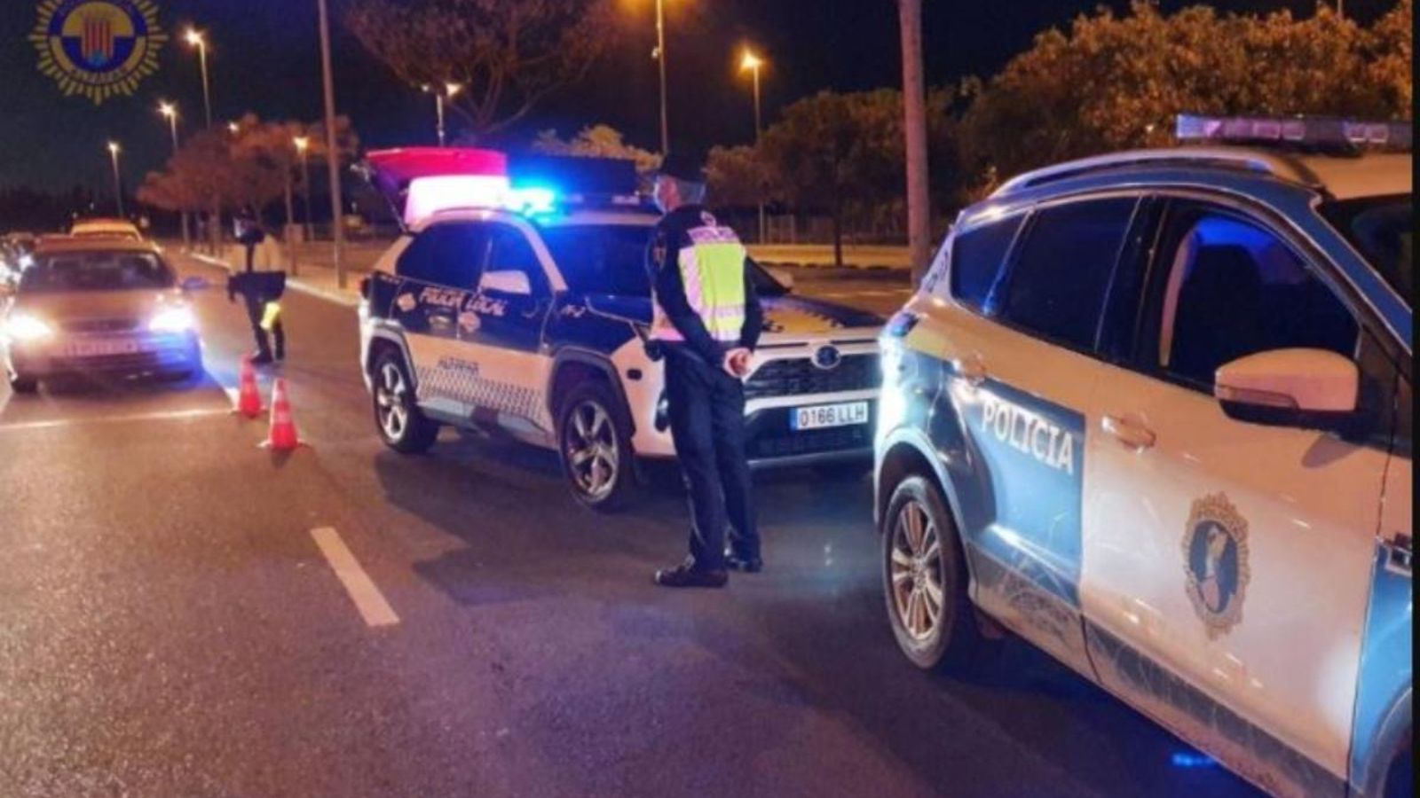 Control de la policia d'Alfafar.