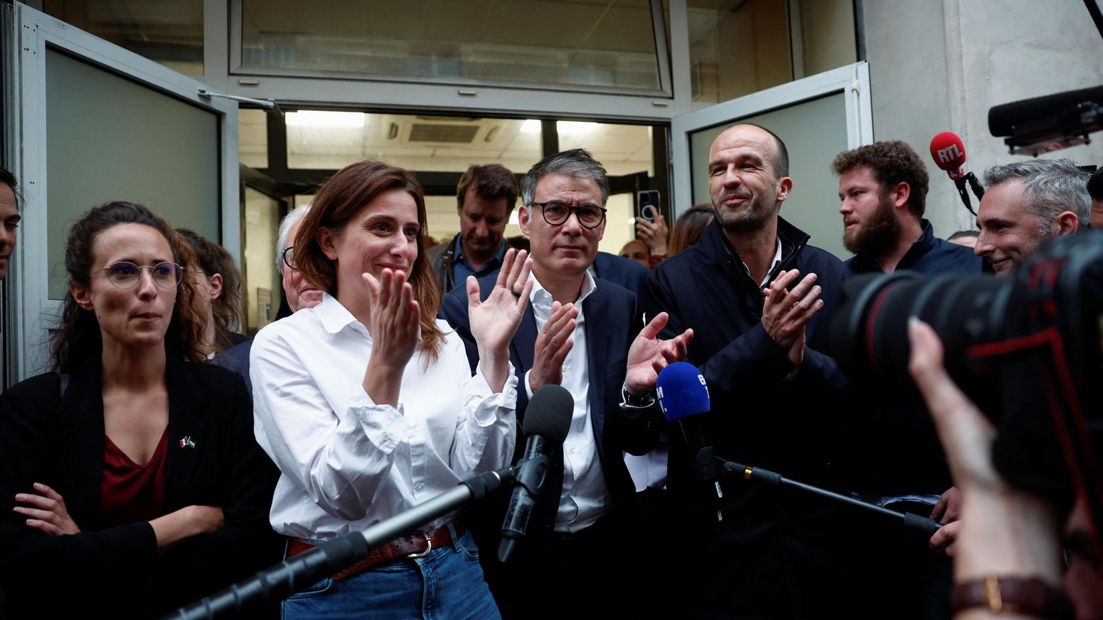 Els portaveus dels principals partits d'esquerres, units en un nou Front Popular a França