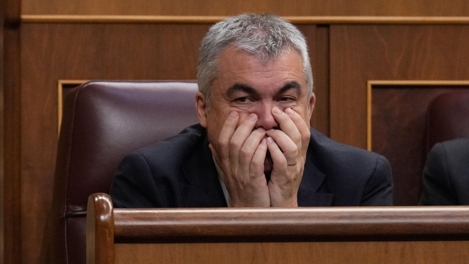 Santos Cerdán en una imatge del Congrés de la setmana passada