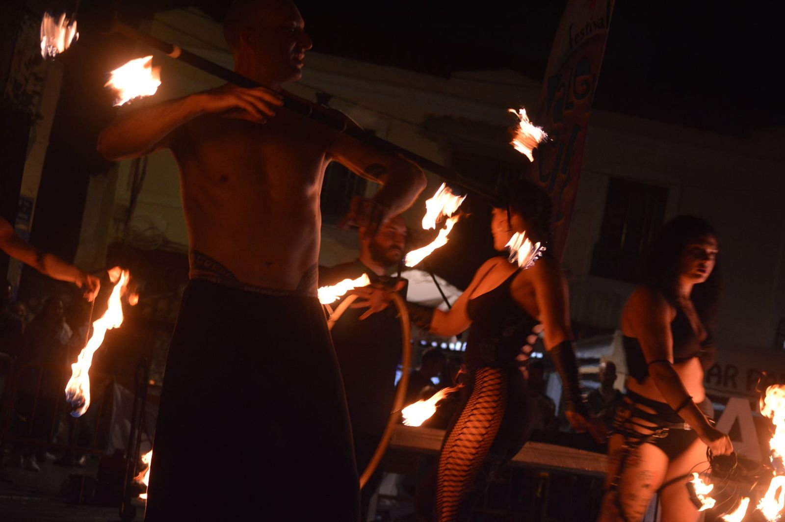 Imatge de l'espectacle italià 'Notte di fuoco'