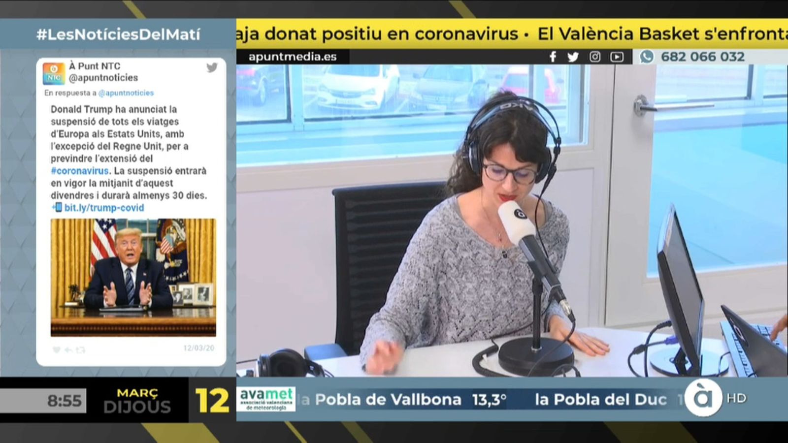 12.03.2020 | Xarxes | NM Les opinions de l'audiència sobre la suspensió de Falles i Magdalena