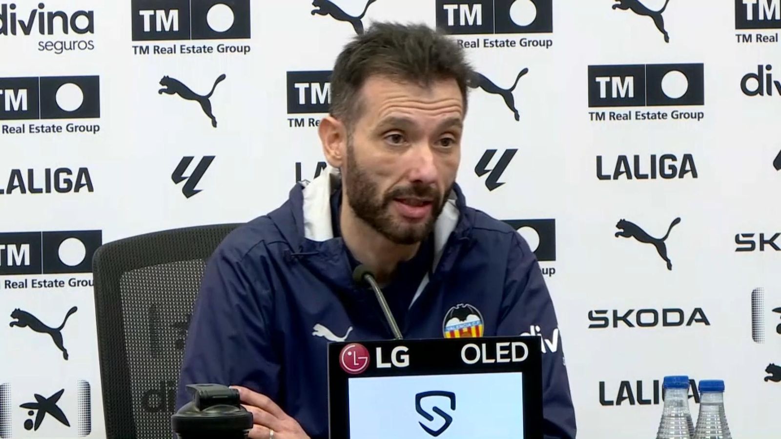 El tècnic del València CF, Carlos Corberán