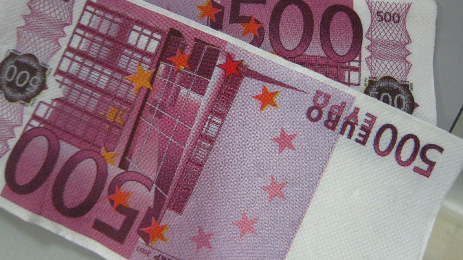 Dos billets de 500 euros
