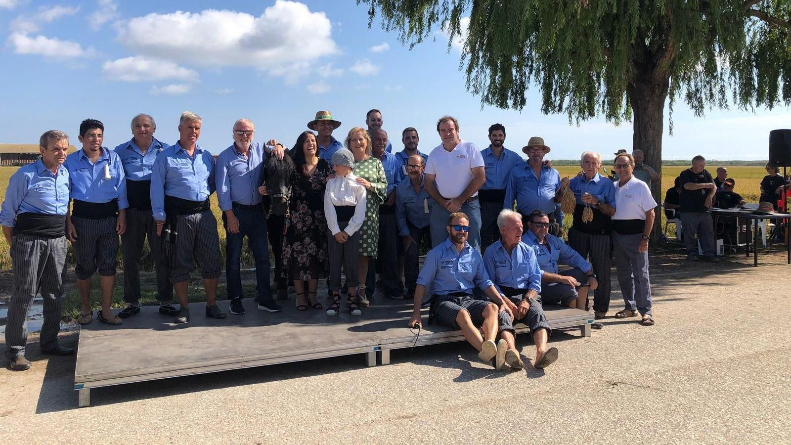 Participants en la XI Festa de la Sega de l'Arròs