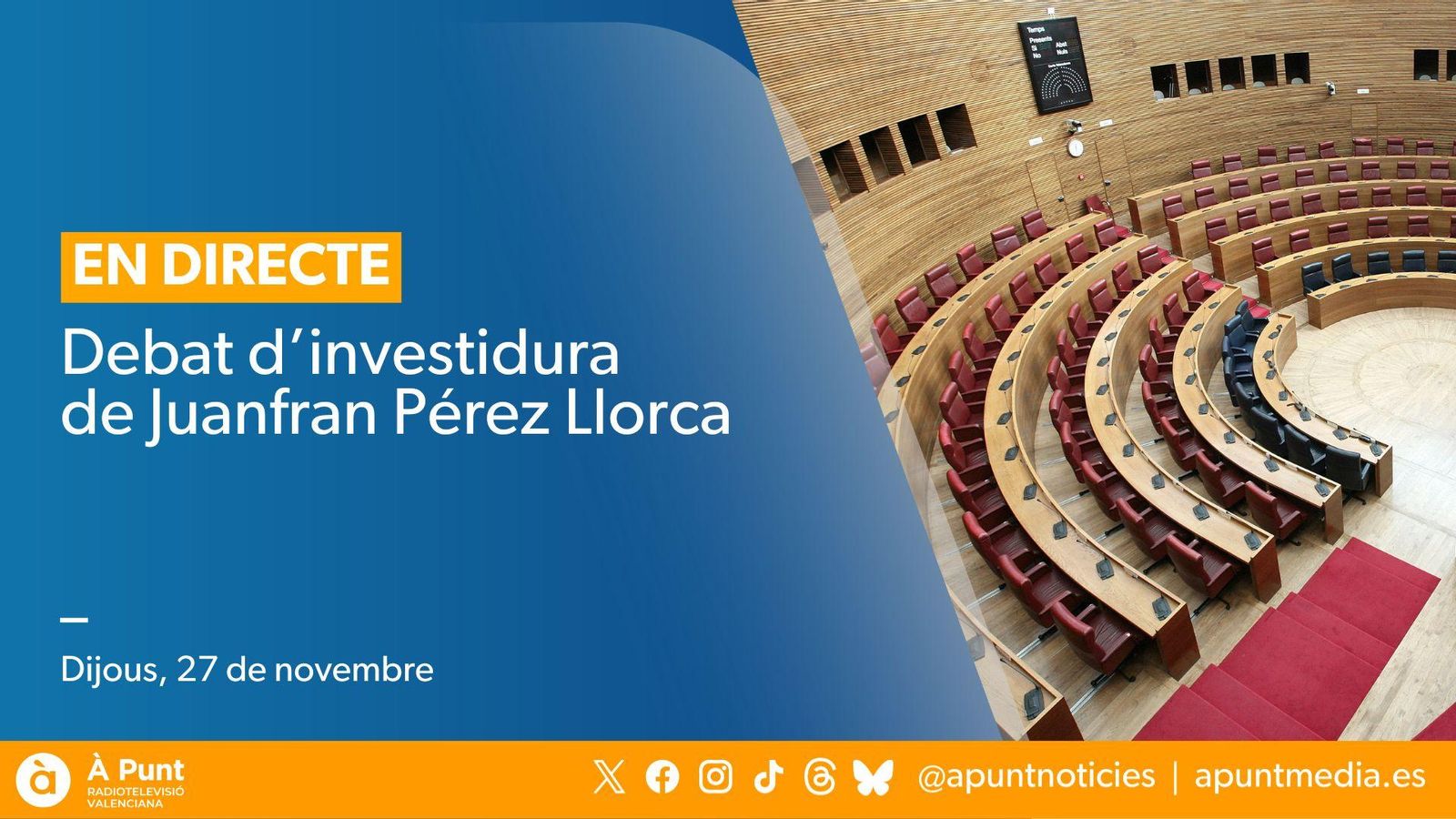 Ple d’investidura de Juanfran Pérez Llorca