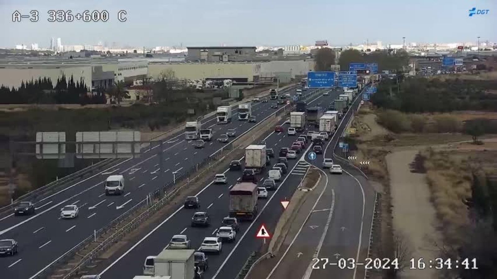 Retencions en l'A-3 de València