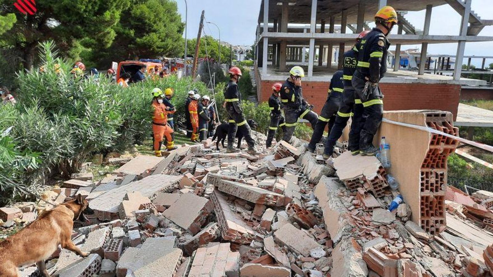 Una imatge de l'edifici que s'ha assolat