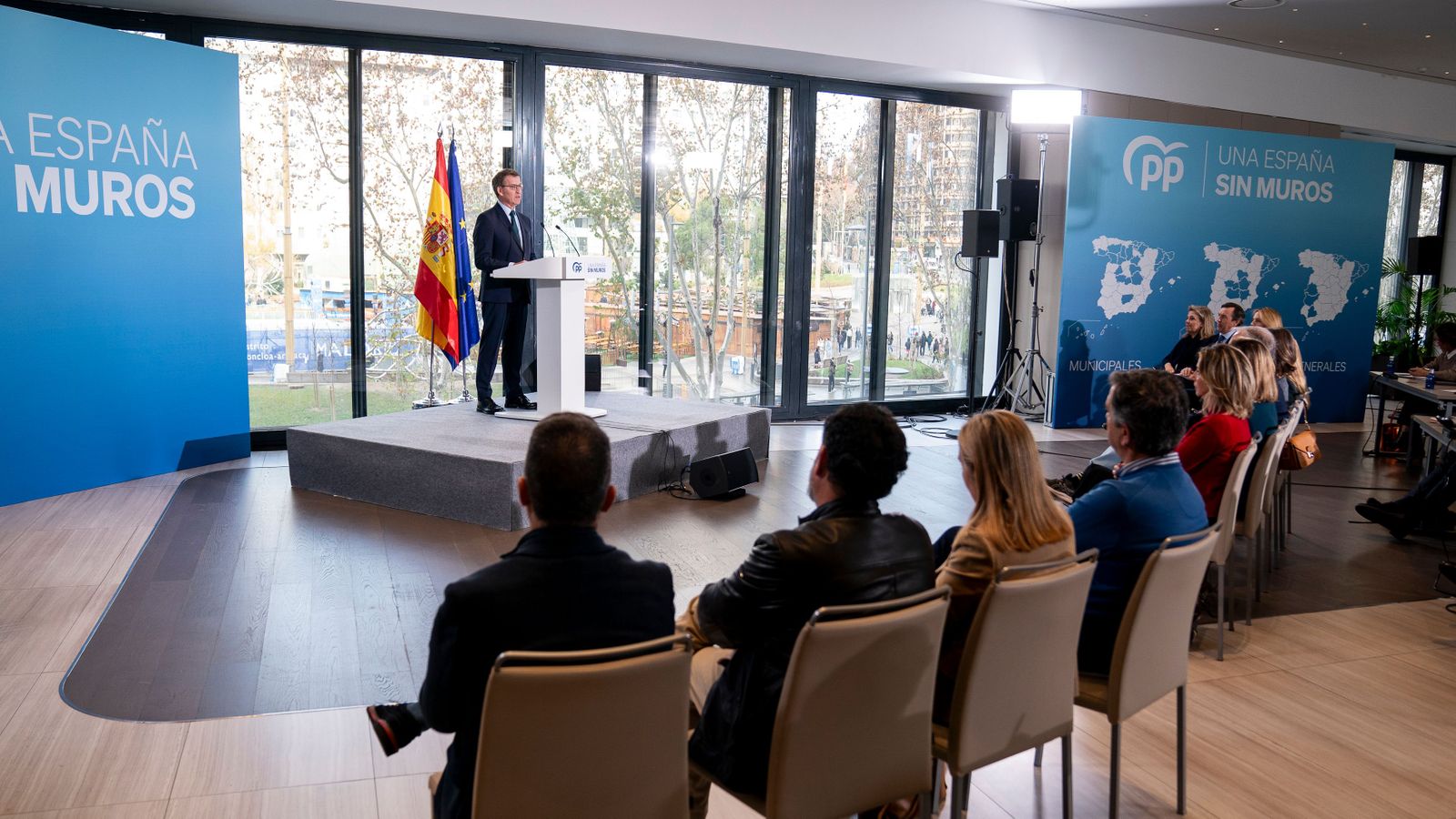 Núñez Feijóo en el balanç de 2023 que ha oferit aquest dijous, l'endemà del paquet d'ajudes aprovat pel govern espanyol