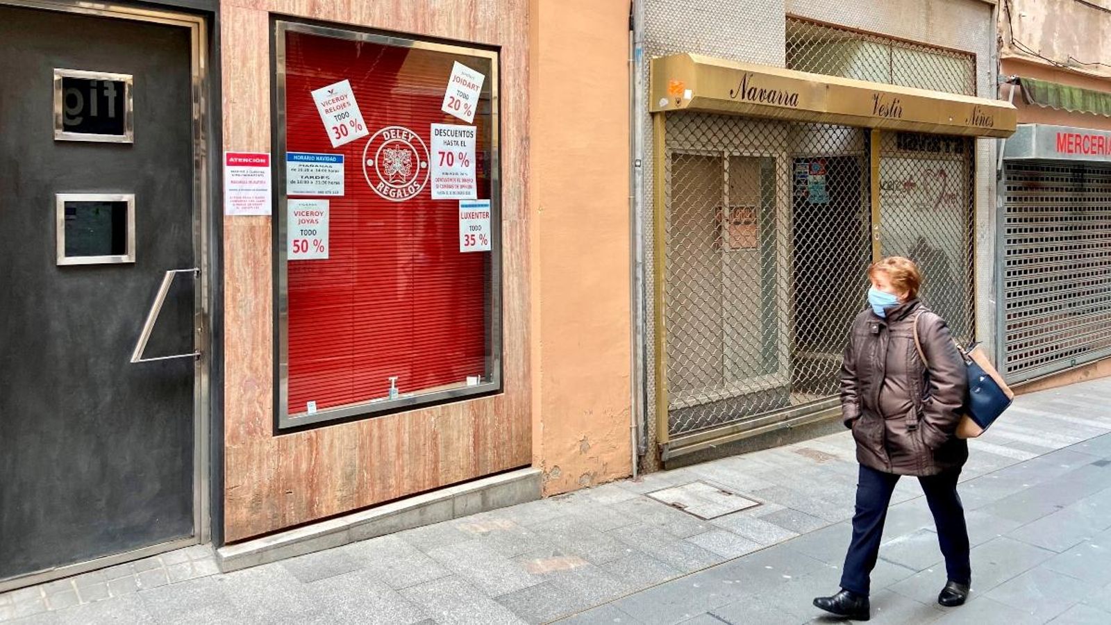 Negocis tancats a un carrer
