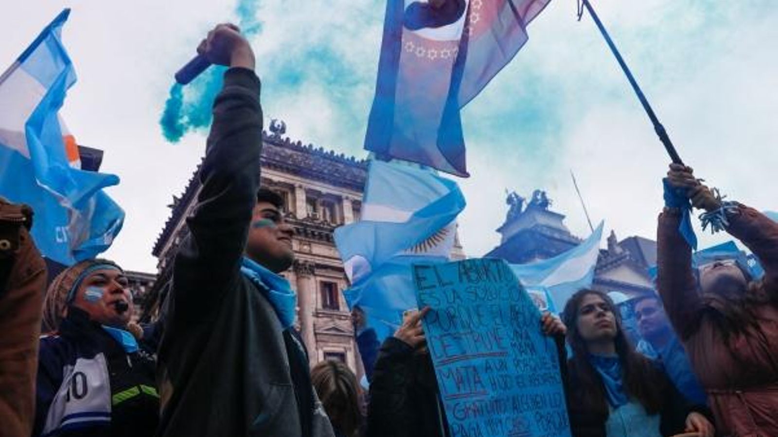 Manifestants en contra de l'avortament