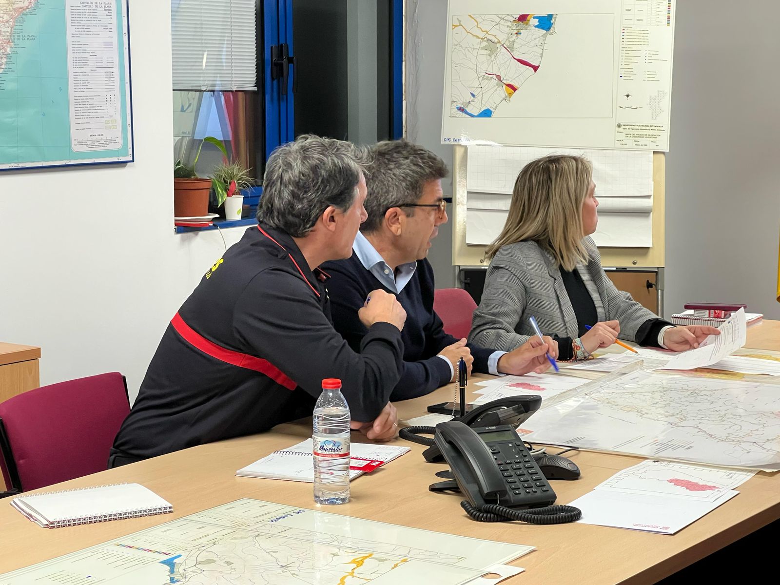 El president de la Generalitat, Carlos Mazón, acudeix al Cecopi de Castelló el 3 de març de 2025