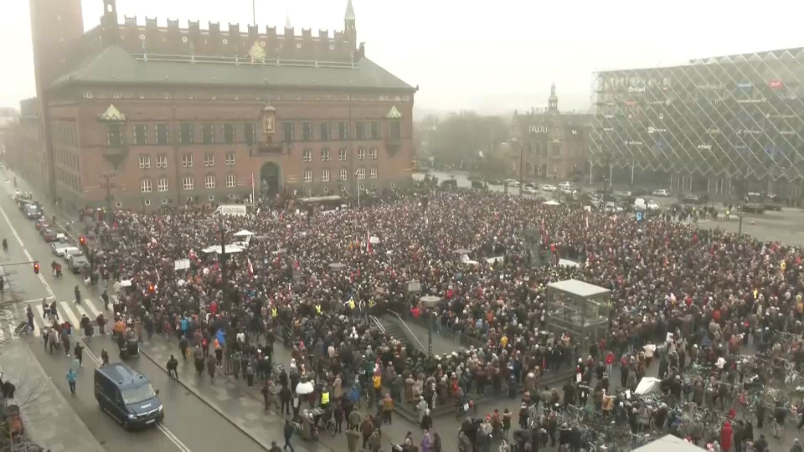 Manifestació a Copenhaguen per les intencions de Trump d'annexionar-se Groenlància als EUA
