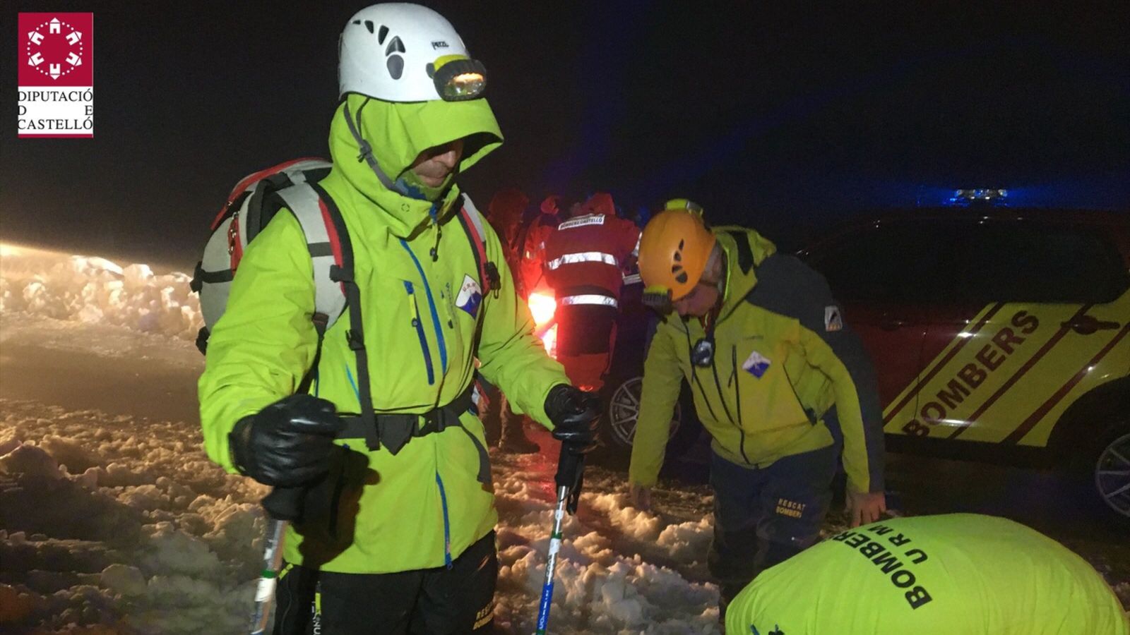 Dispositiu de búsqueda dels bombers de Castelló