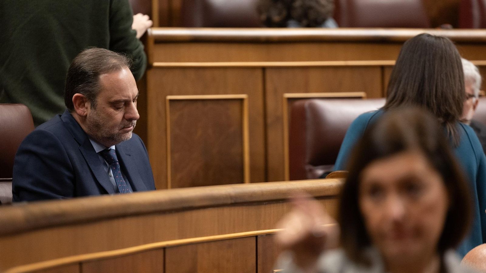 El diputat socialista José Luis Ábalos, en la bancada del Congrés El diputat socialista José Luis Ábalos, en la bancada del Congrés