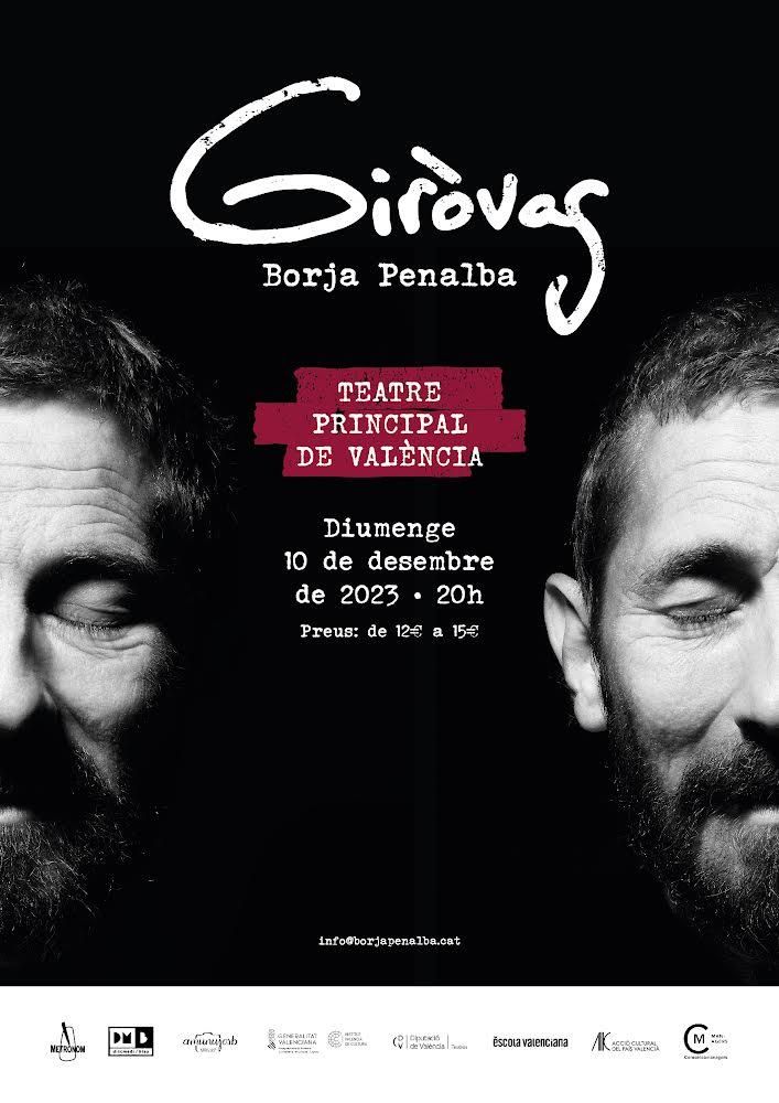 Cartell del concert de Borja Penalba al Teatre Principal Cartell del concert de Borja Penalba al Teatre Principal