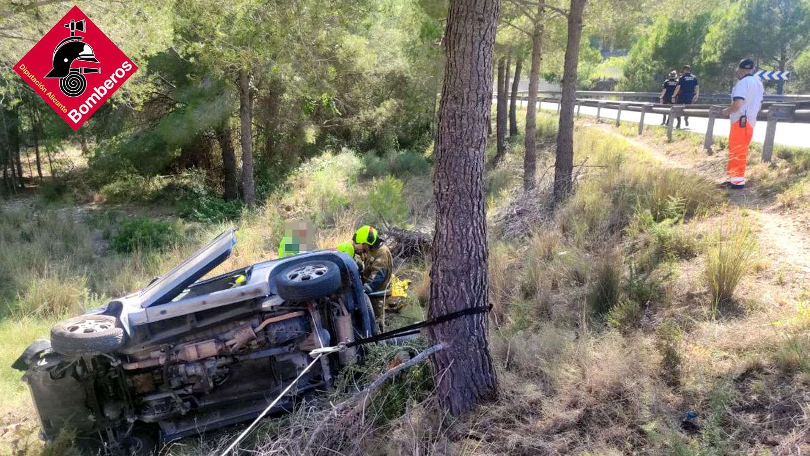 Imatge del vehicle accidentat