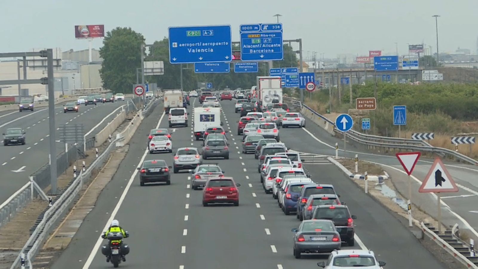 El major número de desplaçament de l'operació tornada tindrà lloc este diumenge