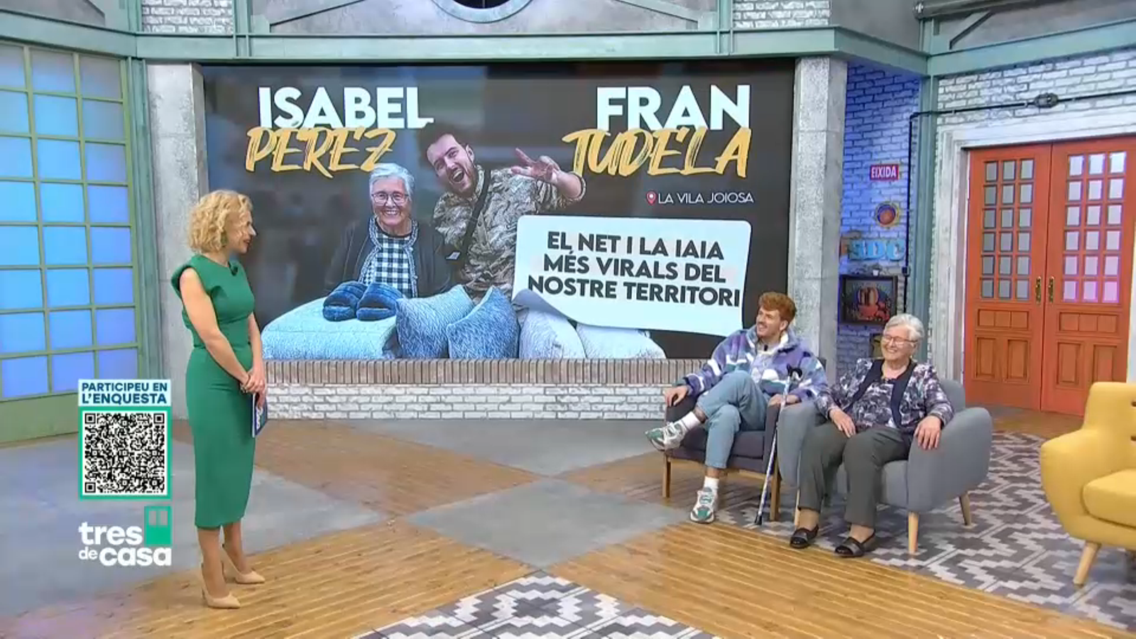 Cabrafotuda i la seua iaia visiten 'Som de casa' per a parlar de la relació entre joves i gent gran