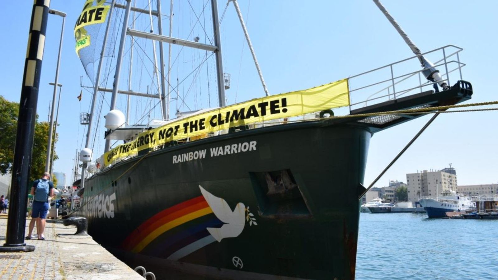 Rainbow Warrior a Barcelona, aquest divendres