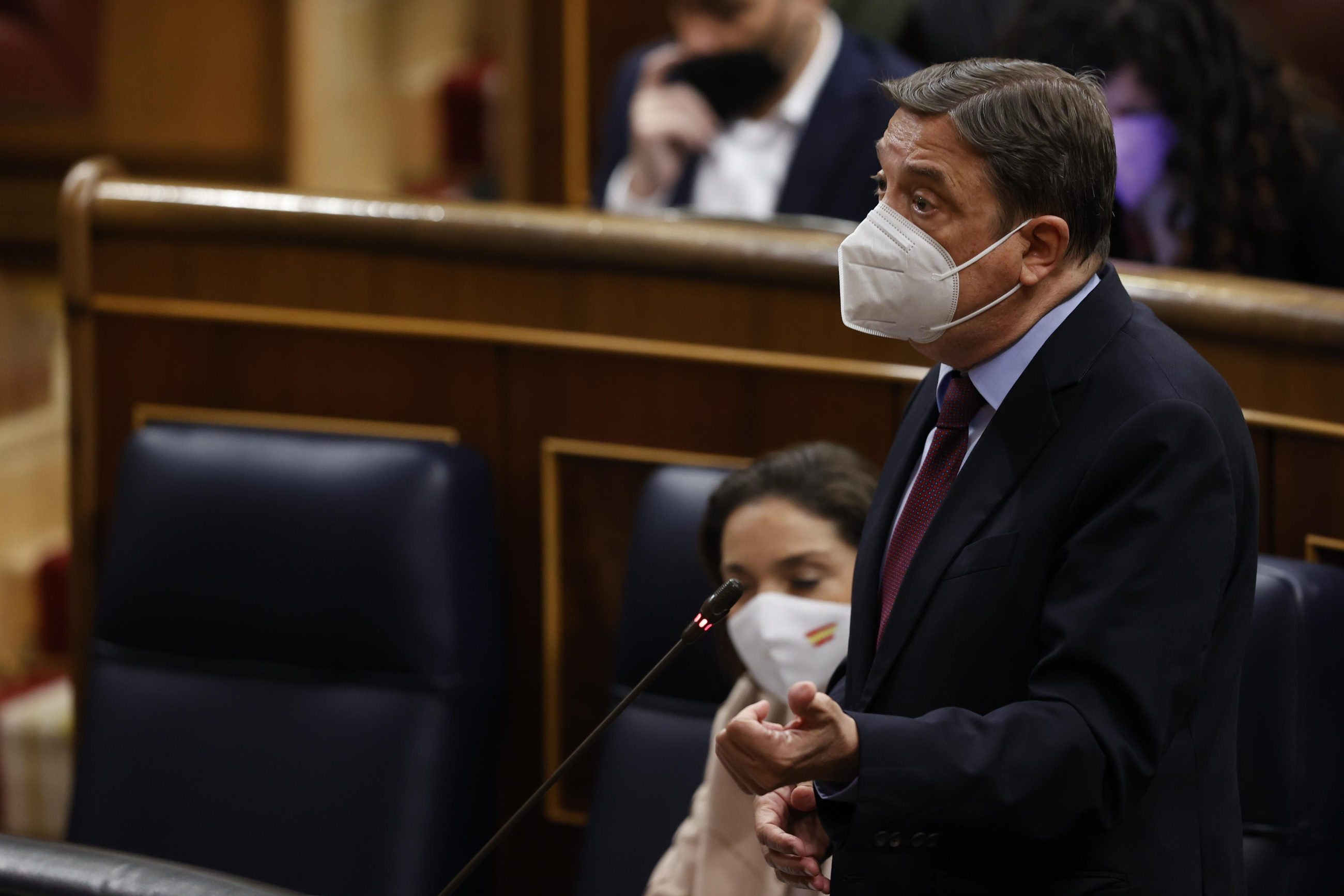 El ministre d'Agricultura, Pesca i Alimentació, Luis Planas, intervé aquest dimecres en el Congrés dels Diputats El ministre d'Agricultura, Pesca i Alimentació, Luis Planas, intervé aquest dimecres en el Congrés dels Diputats