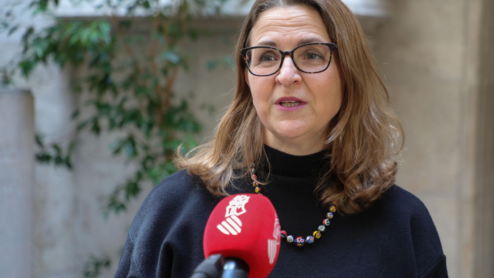 La secretària autonòmica de Cohesió Territorial i Polítiques contra la Despoblació, Elena Cebrián, durant l'anunci del Pla de Recuperació