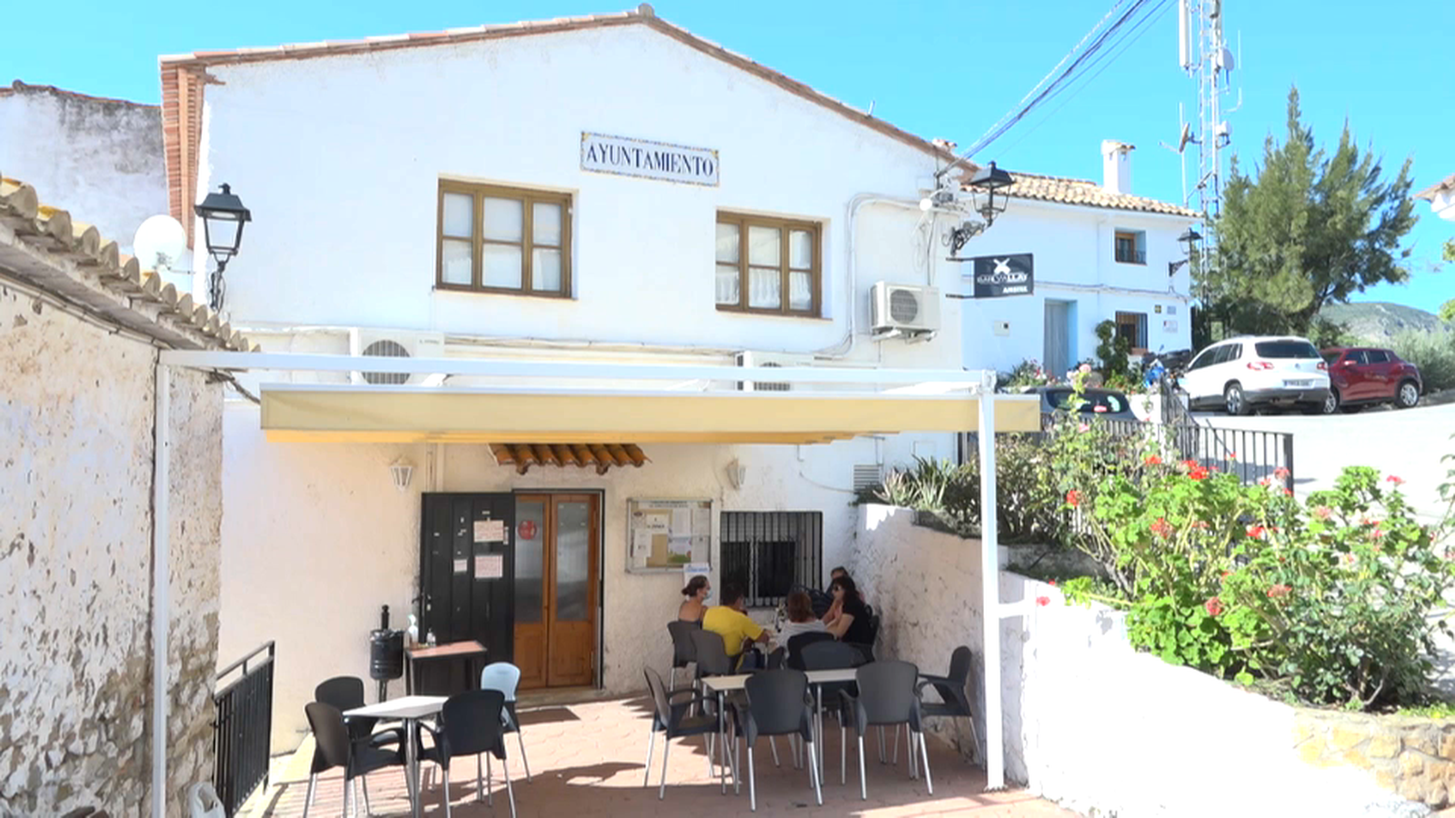 L'ajuntament de Vallat, en una imatge d'arxiu