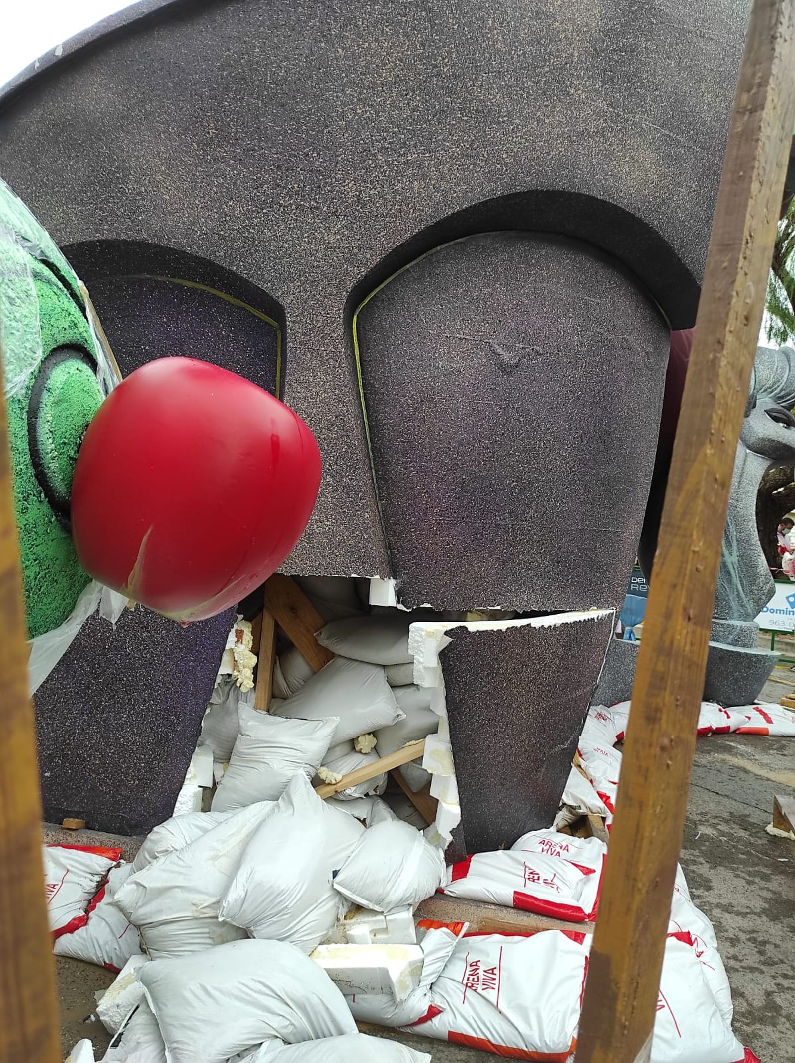 Algunes estructures han resultat danyades pel temporal