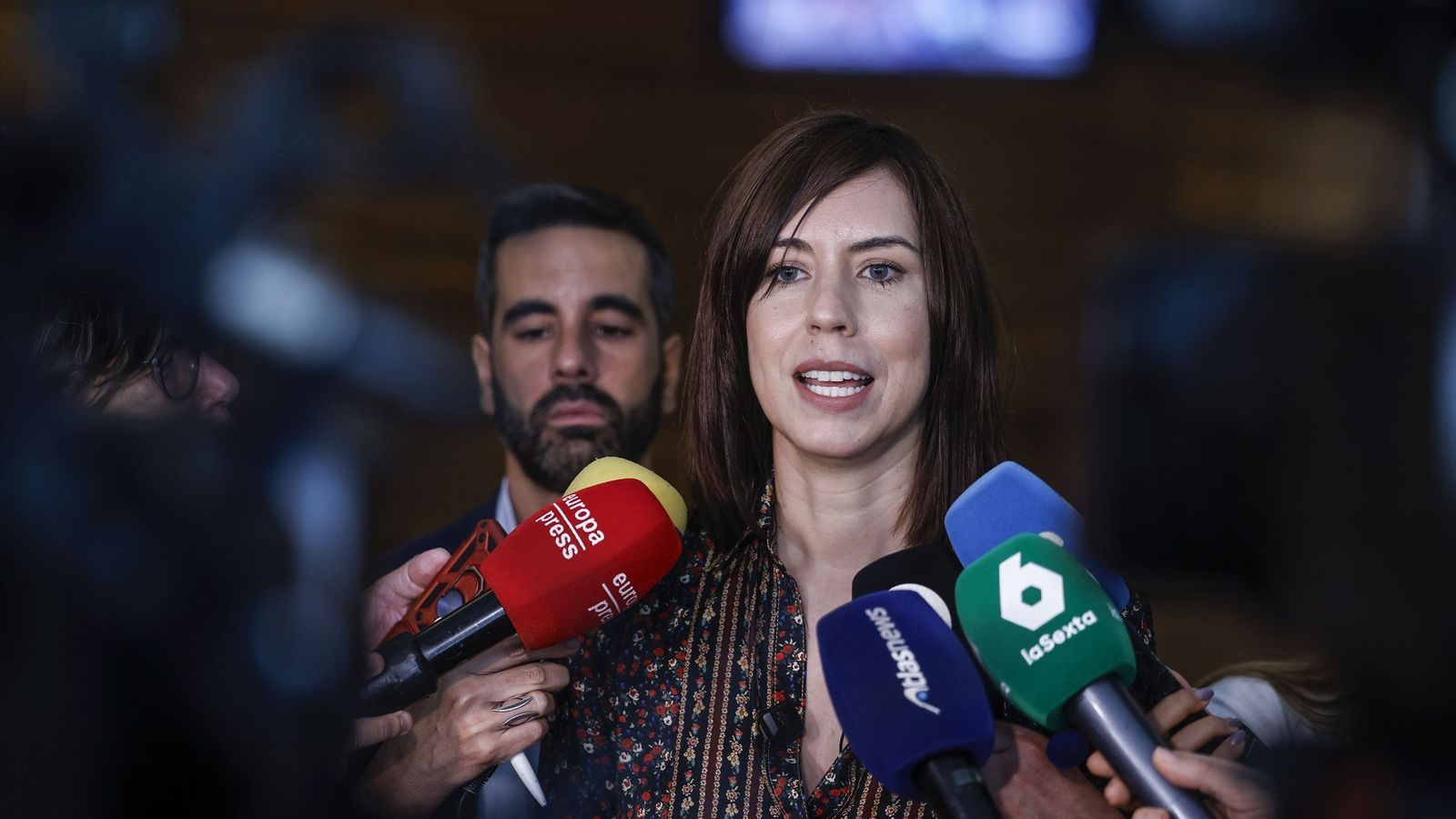 La ministra i líder del PSPV, Diana Morant, a les Corts este dimecres