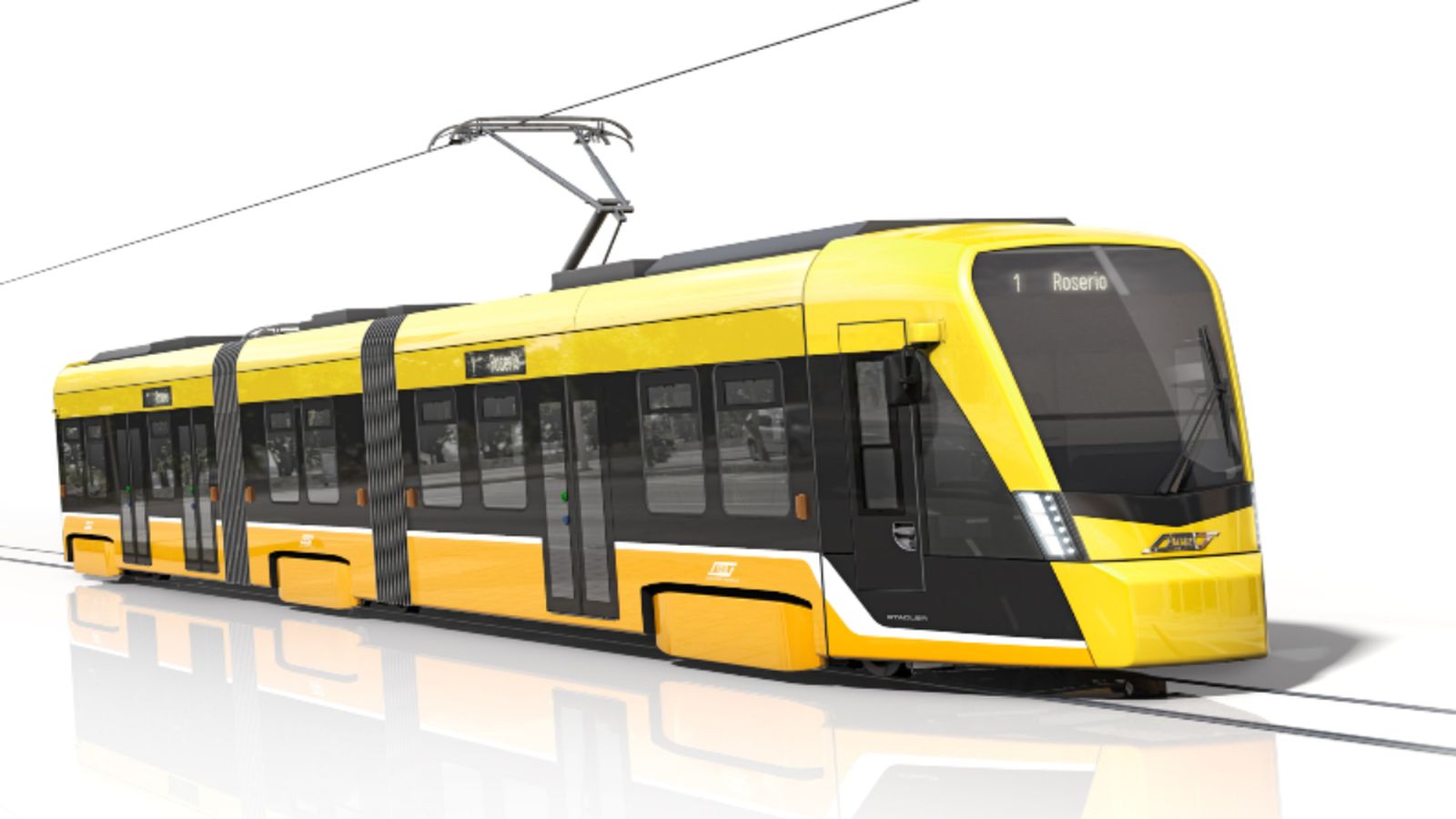 Model de tramvia que es fabricarà a la Comunitat Valenciana per a la xarxa de transport públic de Milà