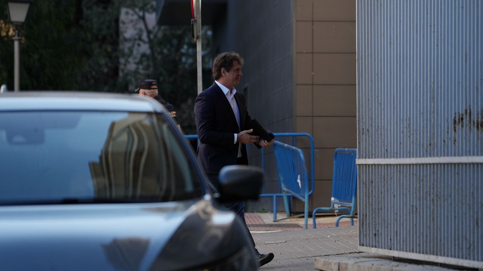 David Sánchez, en una imatge d'arxiu, a l'entrada al juí