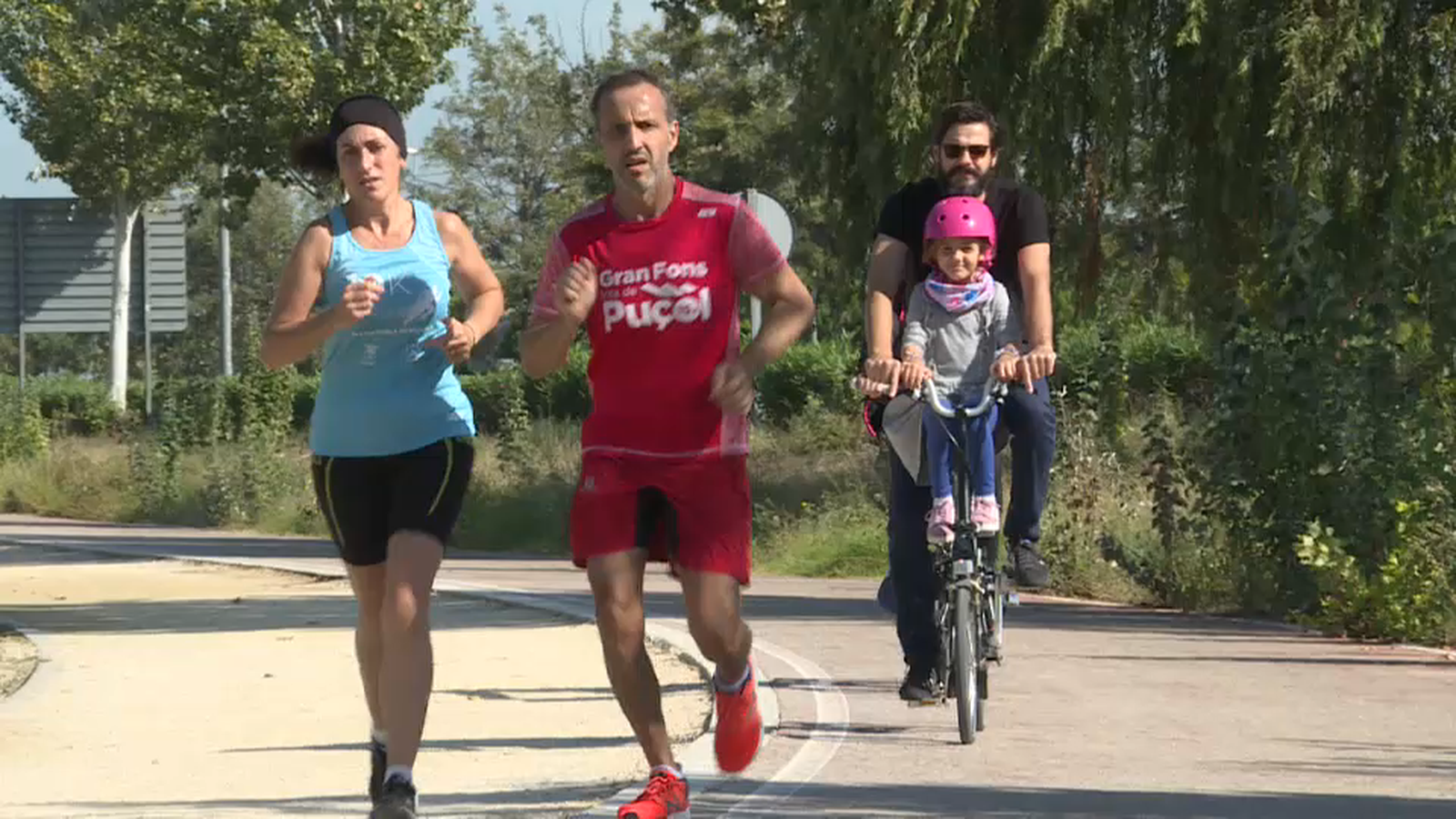 Un dels trams del carril bici de l'Horta Nord