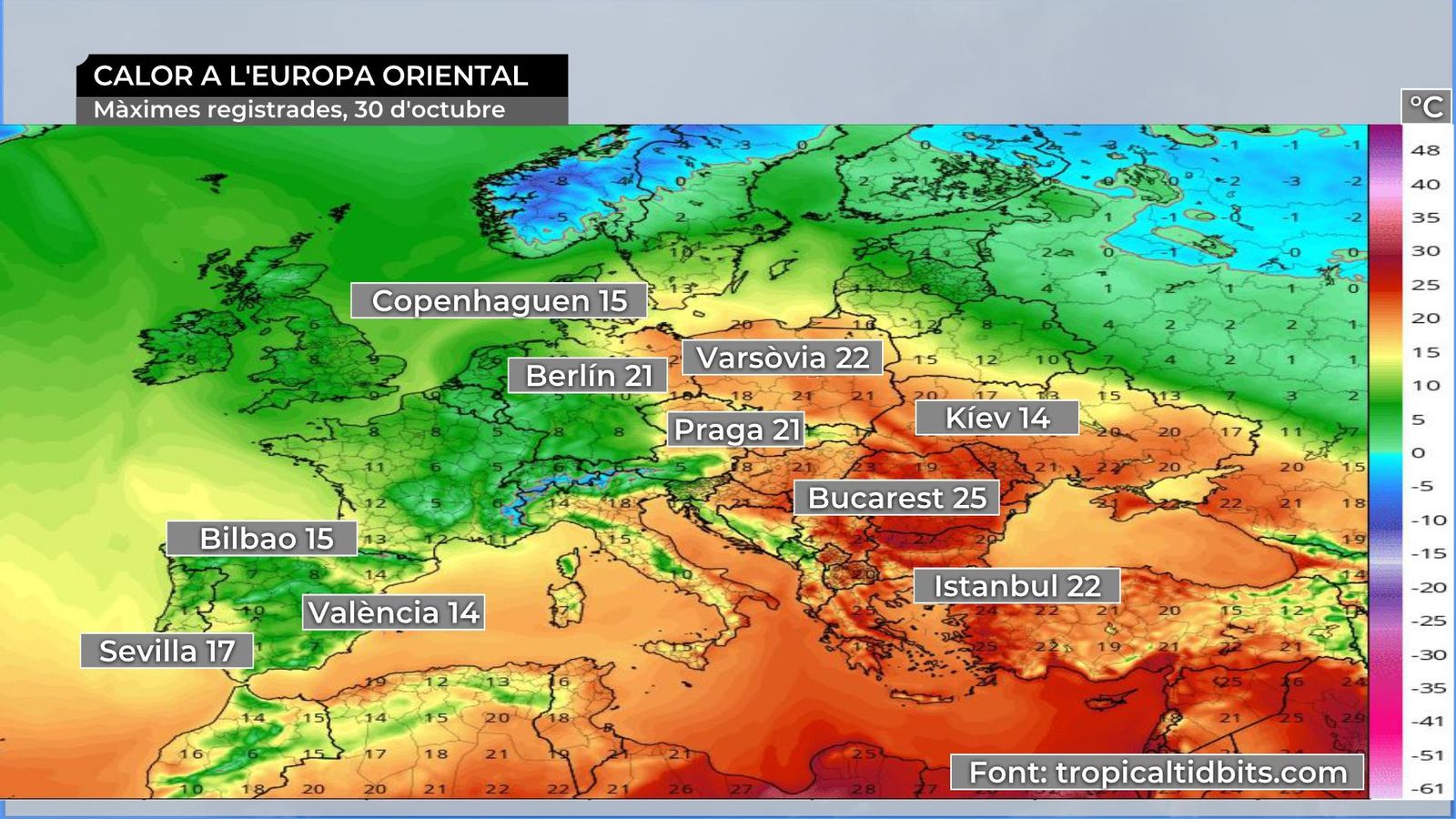 Estiu a l\'Europa oriental, hivern a la Comunitat Valenciana
