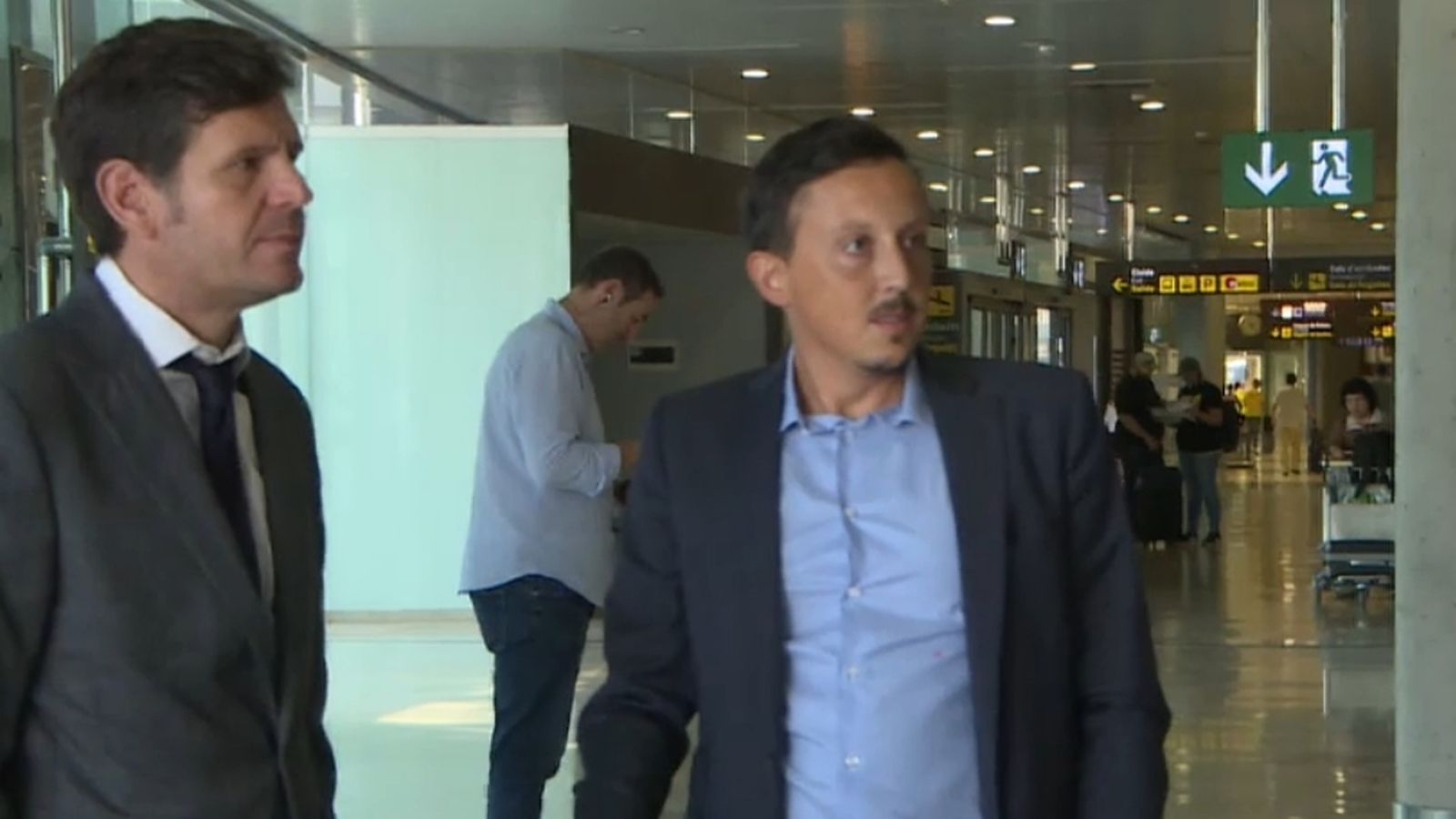 Pablo Longoria (dreta) i Mateo Alemany.