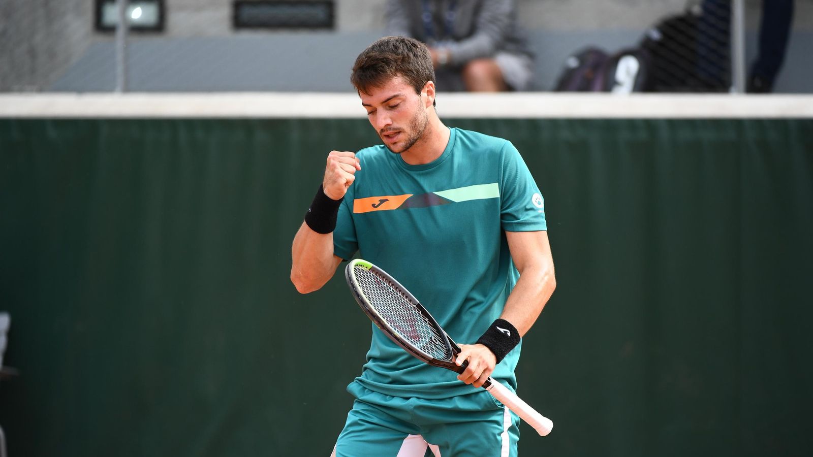Pedro Martínez Portero en el segon partit classificatori contra Robin Haase.